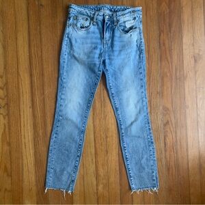 R13 Blue Skinny Jeans with Classic Indigo Wash